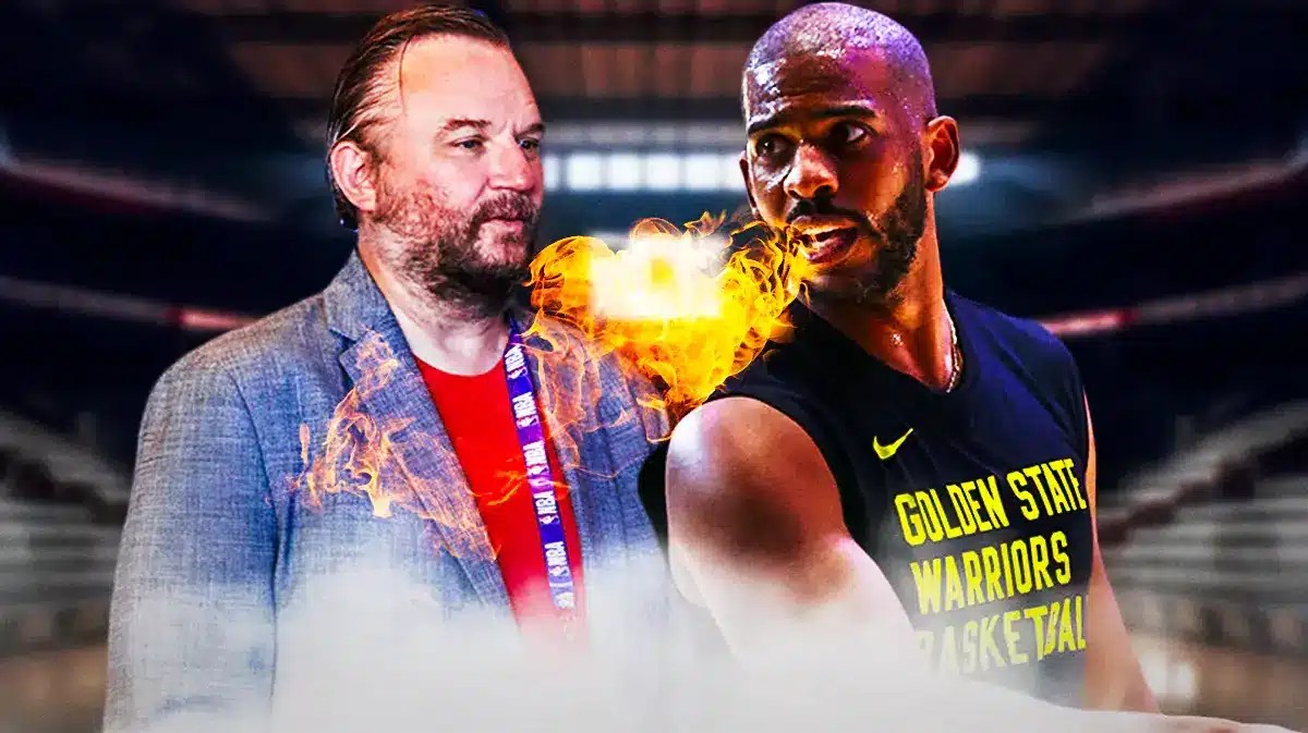 Warriors Chris Paul breathing fire at Daryl Morey.