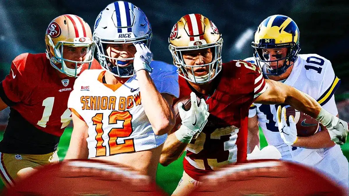 Christian McCaffrey with his brothers Max, Dylan and Luke McCaffrey.