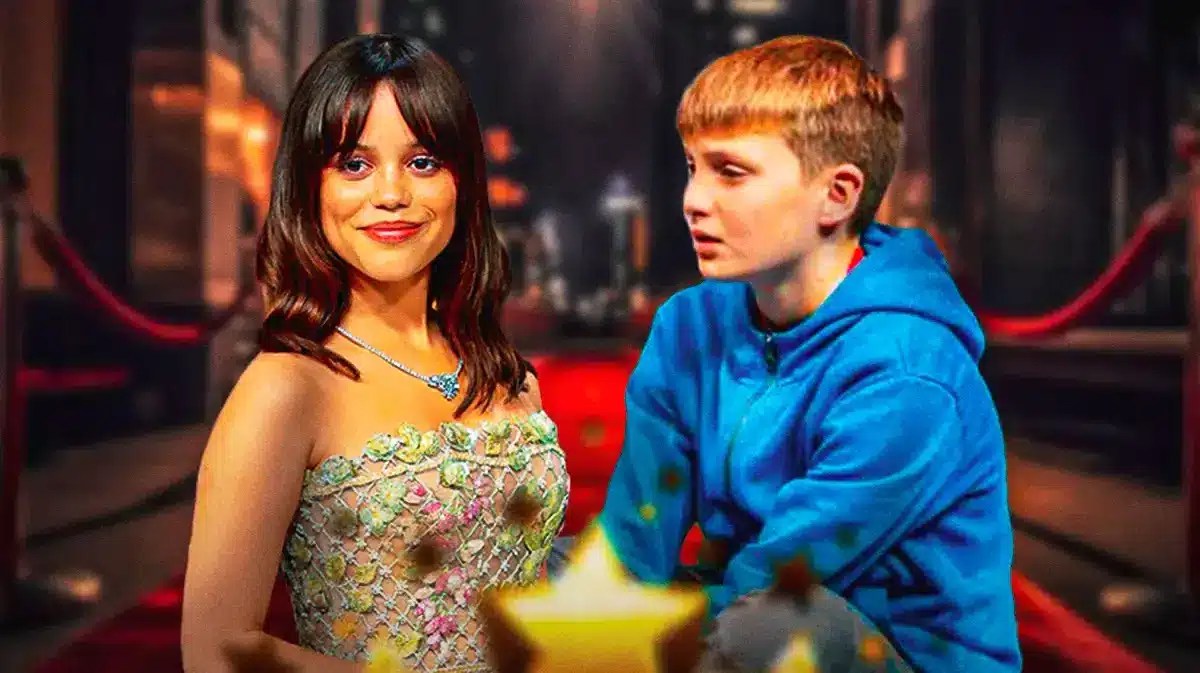 Aran Murphy and Jenna Ortega.