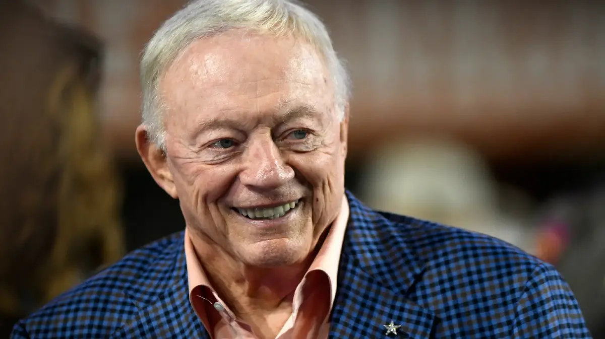 Dallas Cowboys owner and general manager Jerry Jones attends the Big 12 football game between Texas Tech and Texas,