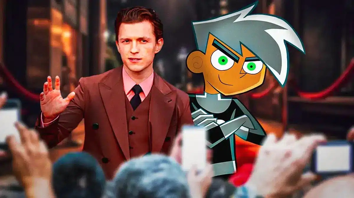Tom Holland next to Danny Phantom.