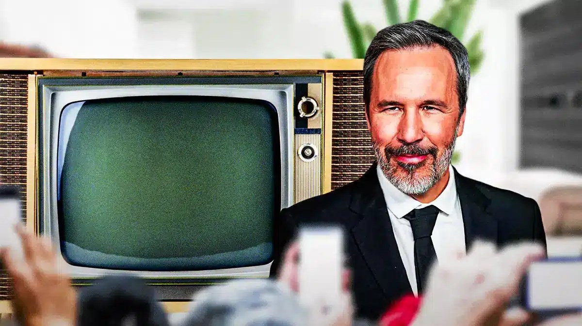 Denis Villeneuve and a televsion.