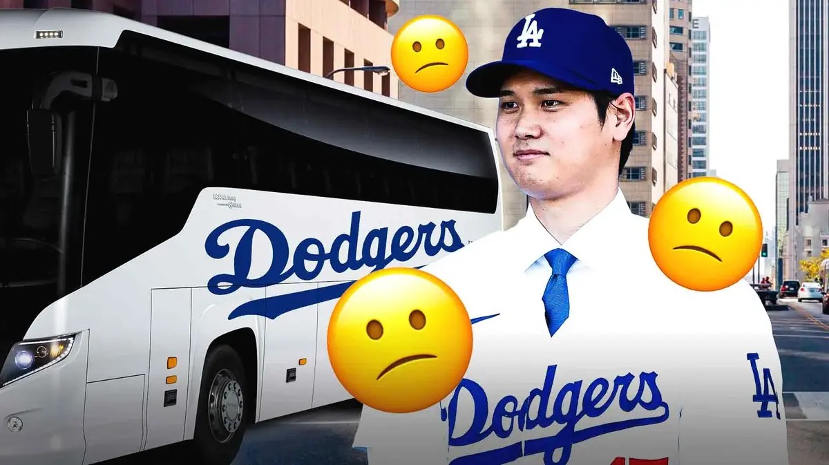 Shohei Ohtani, Dodgers bus