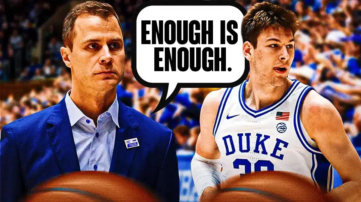Duke basketball's Jon Scheyer and Kyle Filipowski