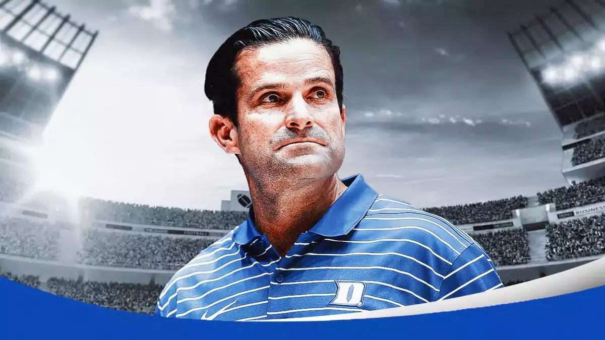 Duke football head coach Manny Diaz