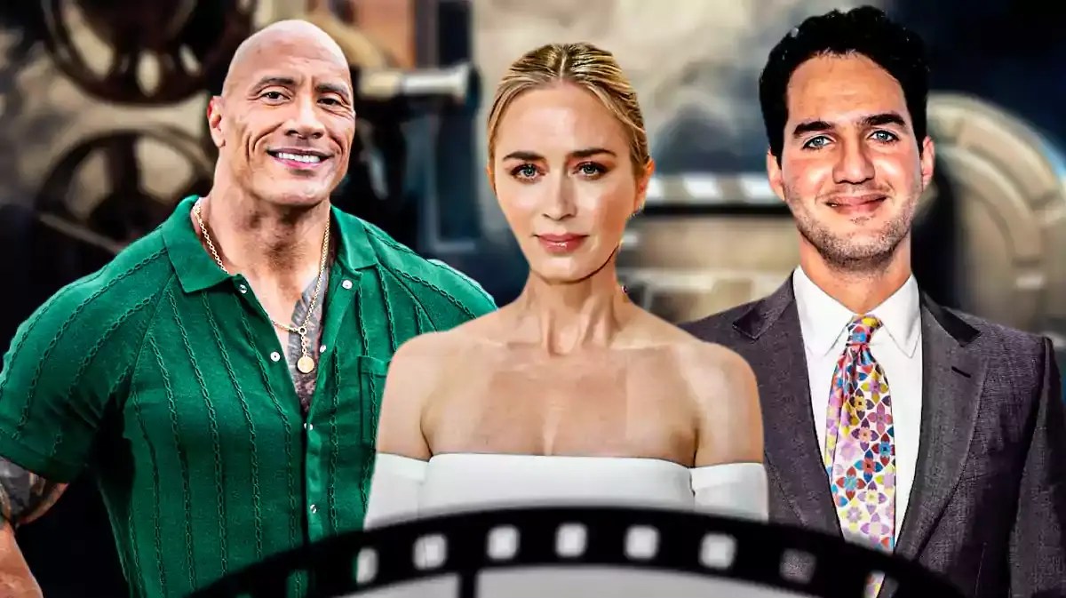 Dwayne Johnson, Emily Blunt, and Benny Safdie.