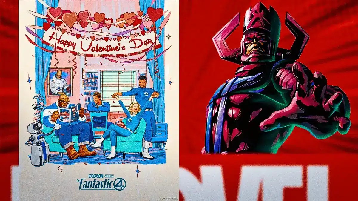 MCU Fantastic Four poster and Galactus, who Javier Bardem may play.