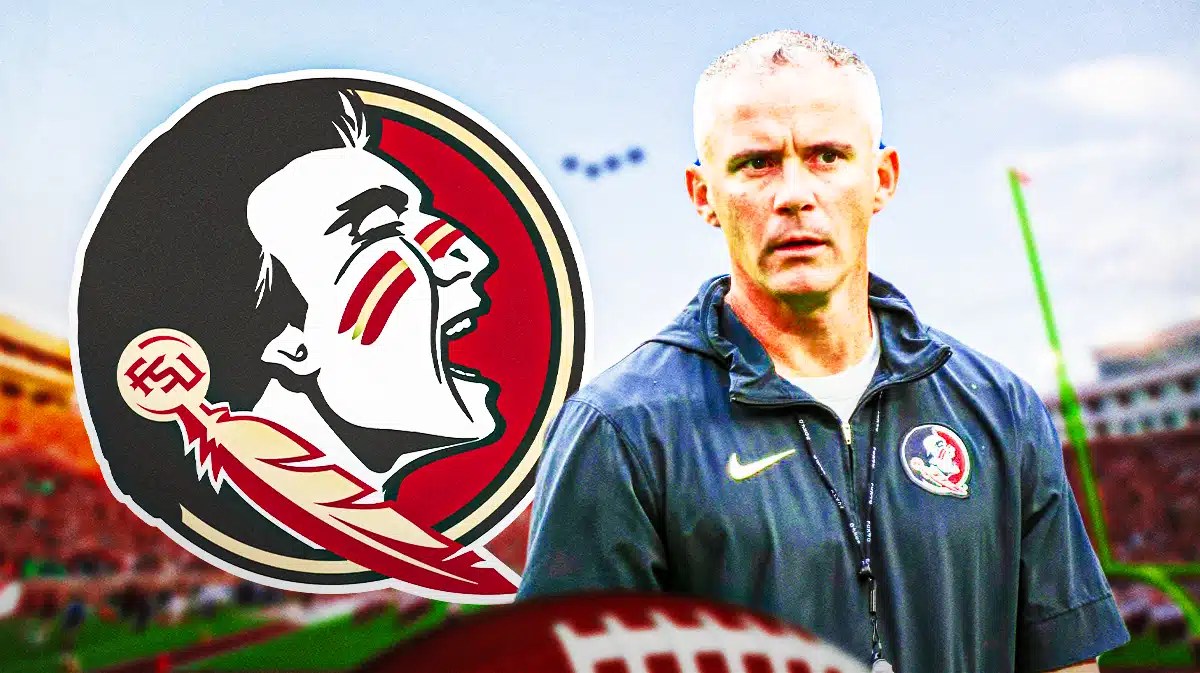 Florida State football, Seminoles, Transfer portal, Jacob Rizy, Florida State transfer portal, Mike Norvell with Florida State football stadium in the background