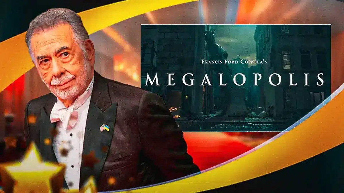 Francis Ford Coppola and Megalopolis logo.