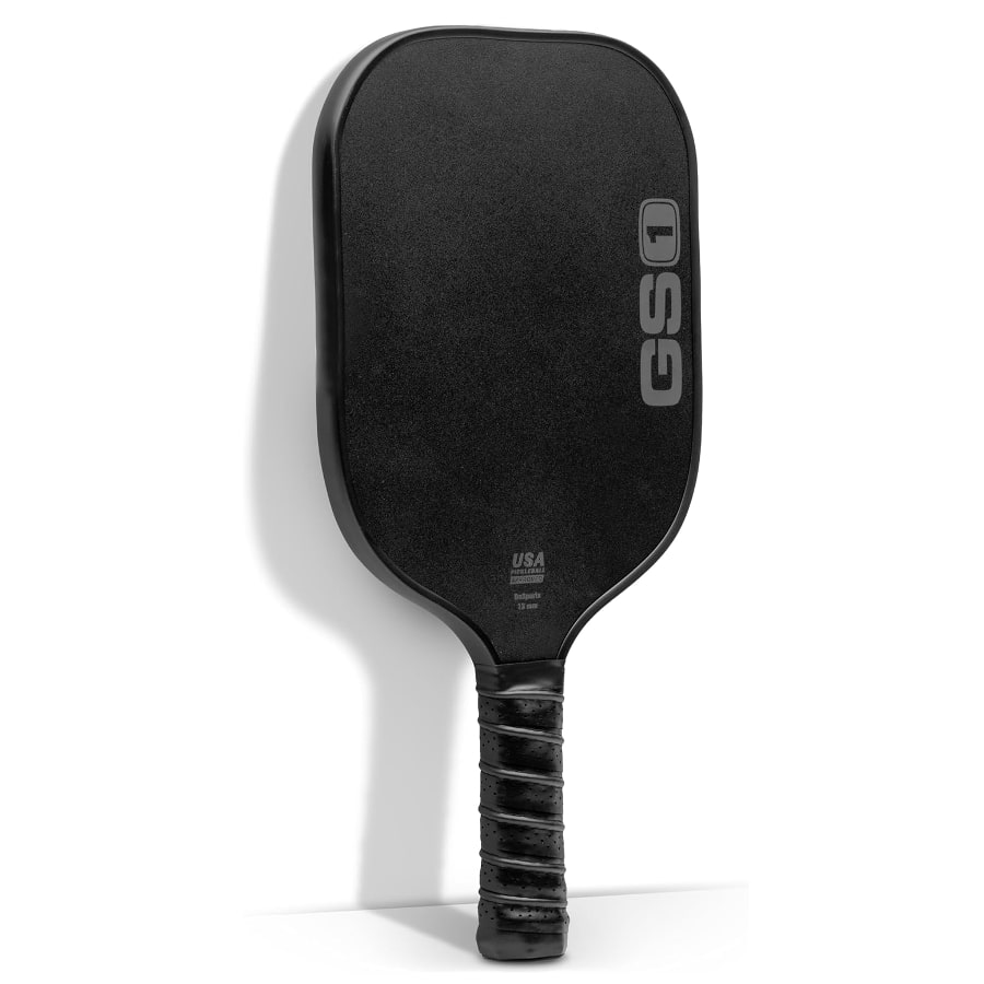 GoSports GS1 Pickleball Paddle - Black colored on a white background.