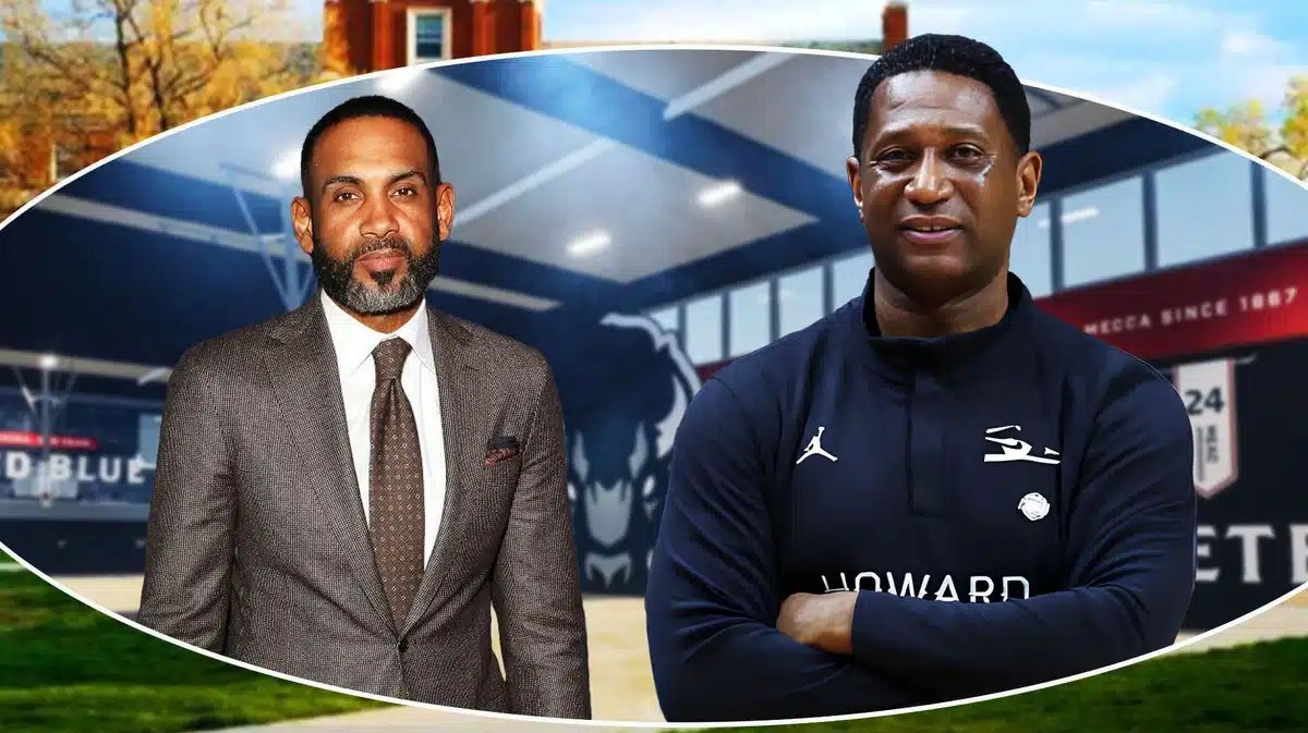 Before the Legacy Classic Grant Hill spoke on how it felt commentating a game featuring Duke teammate & Howard University coach Kenny Blakeney