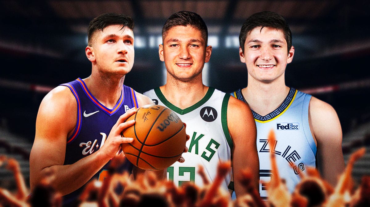 Grayson Allen playing for the Grizzlies, Bucks and Suns.