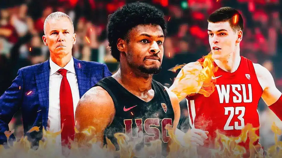 How Bronny James looked in USC basketball's loss against Washington State