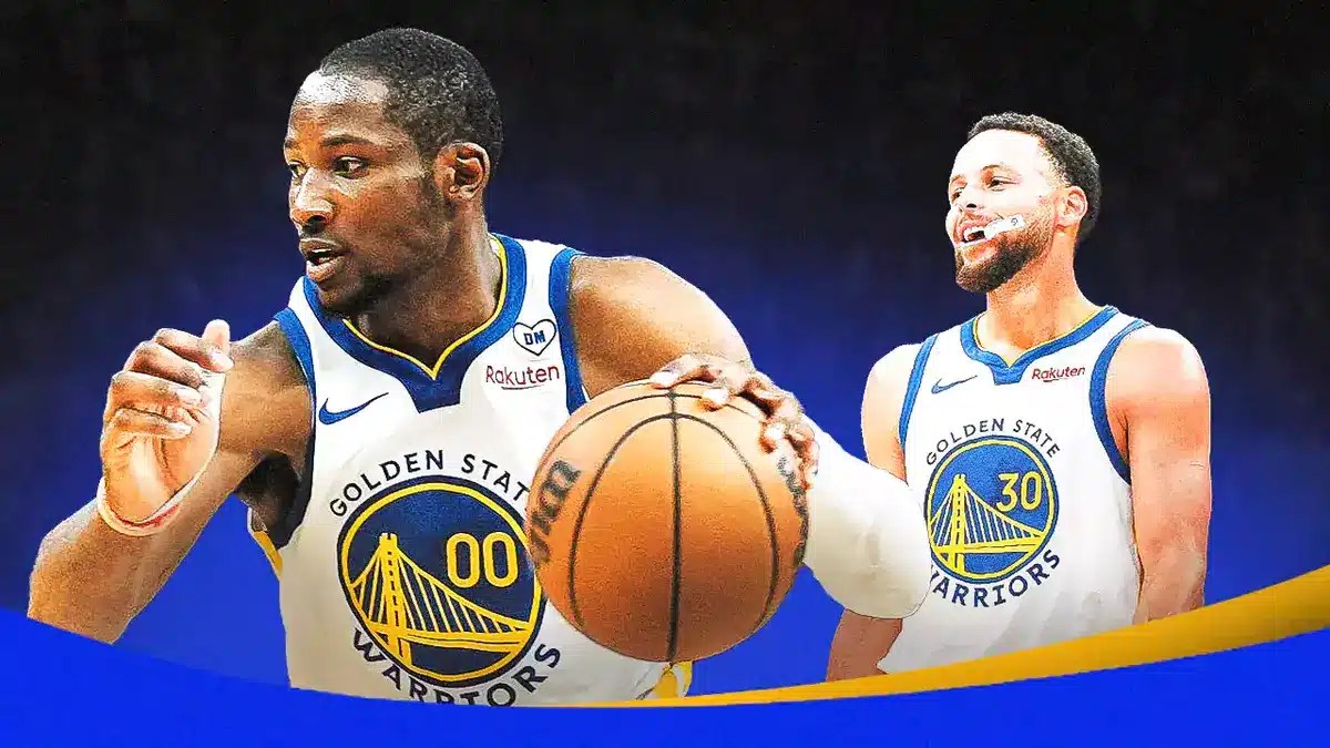 Warriors' Jonathan Kuminga and Stephen Curry