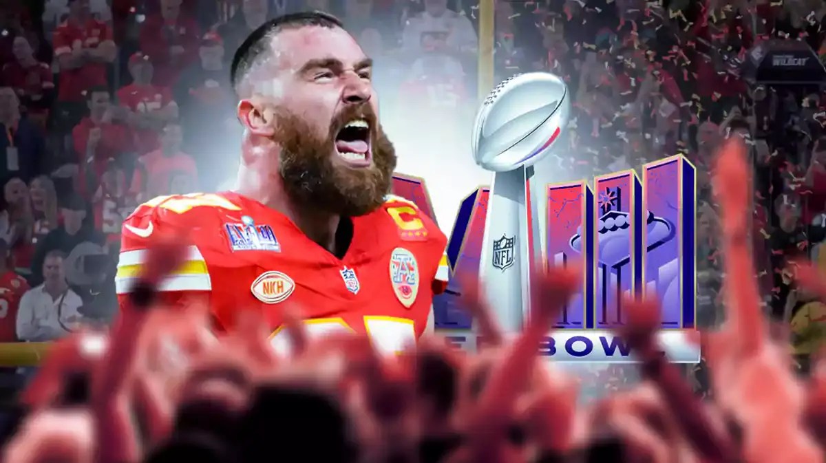 Travis Kelce, Super Bowl 58 logo
