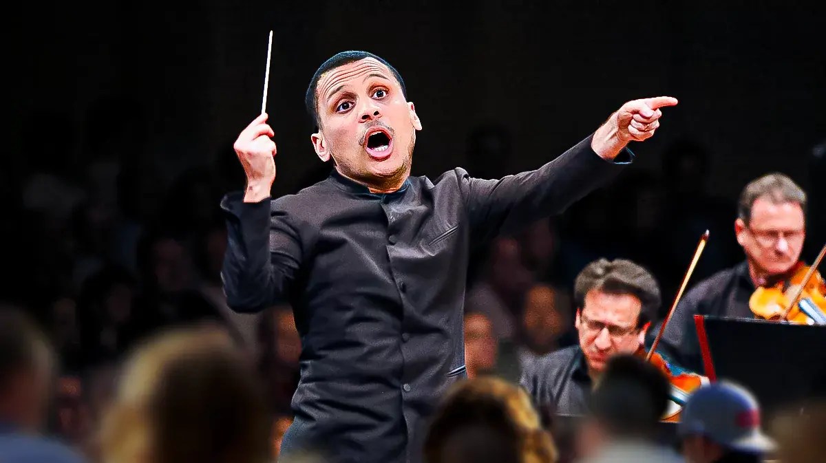 Celtics coach Joe Mazzulla as orchestra conductor