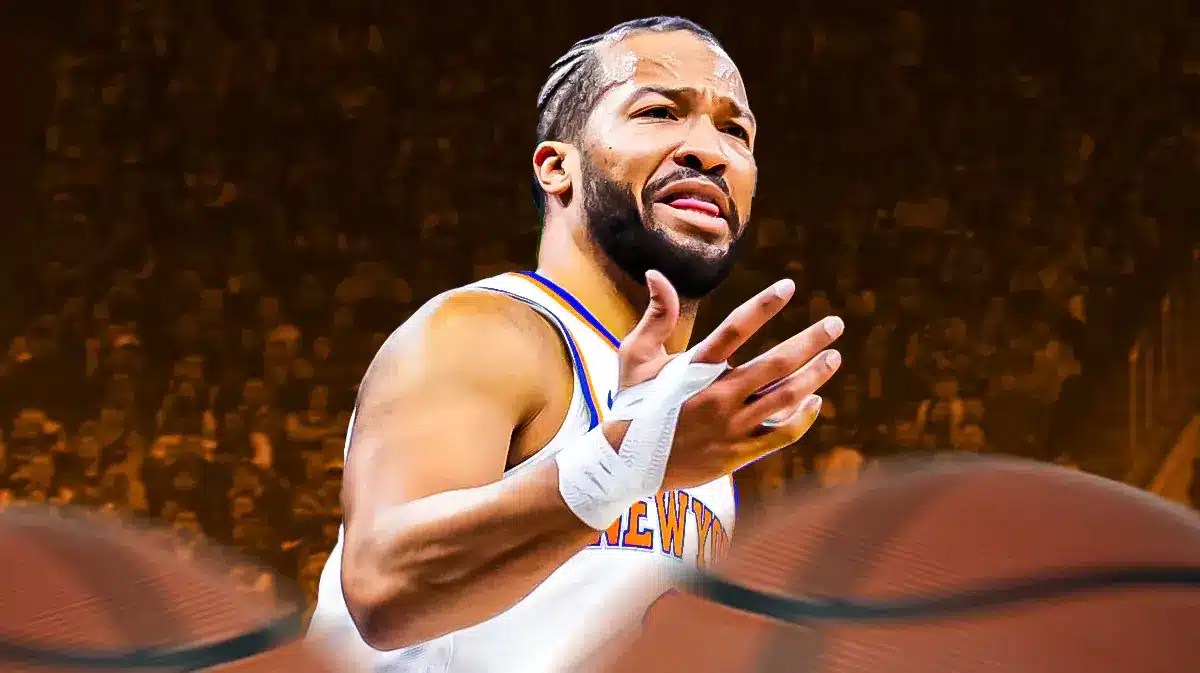 Knicks star Jalen Brunson looking confused