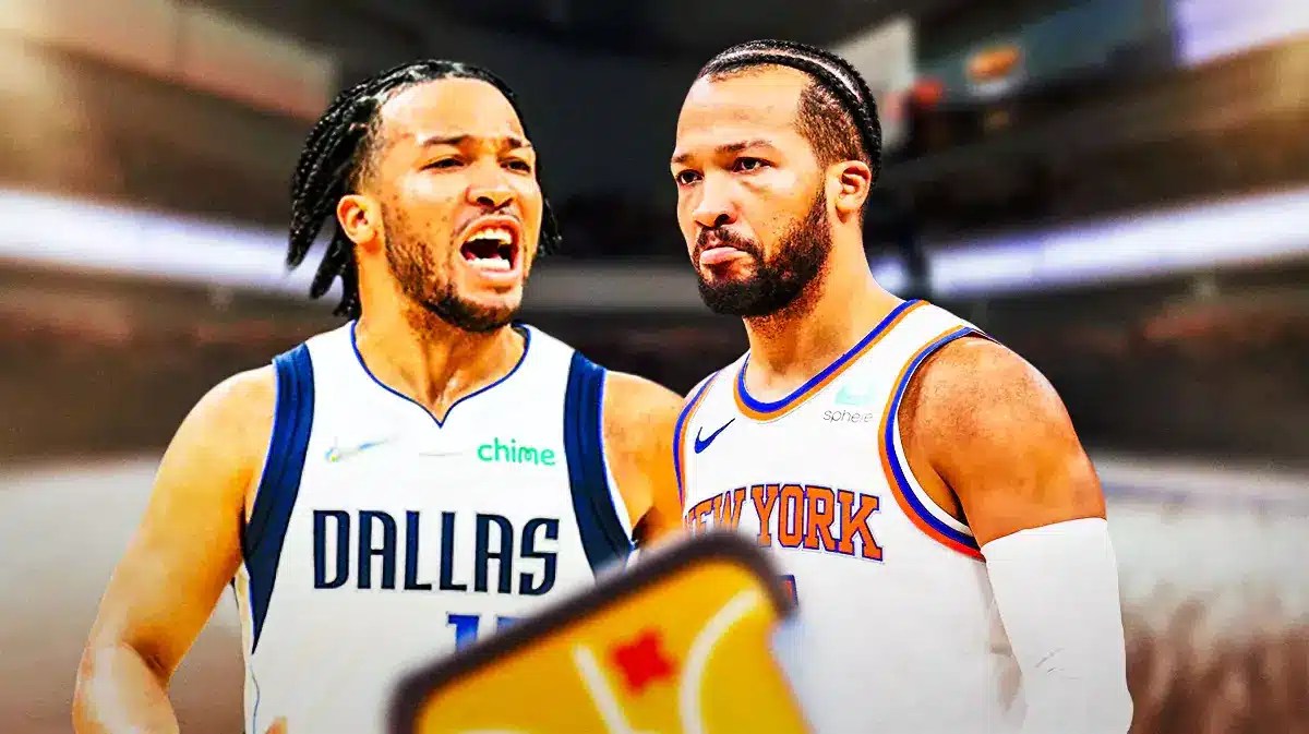 New York Knicks star Jalen Brunson next to himself when he was with the Dallas Mavericks.