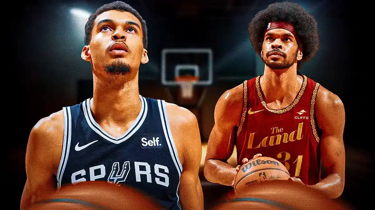 Spurs' Victor Wembanyama and Cavs' Jarrett Allen