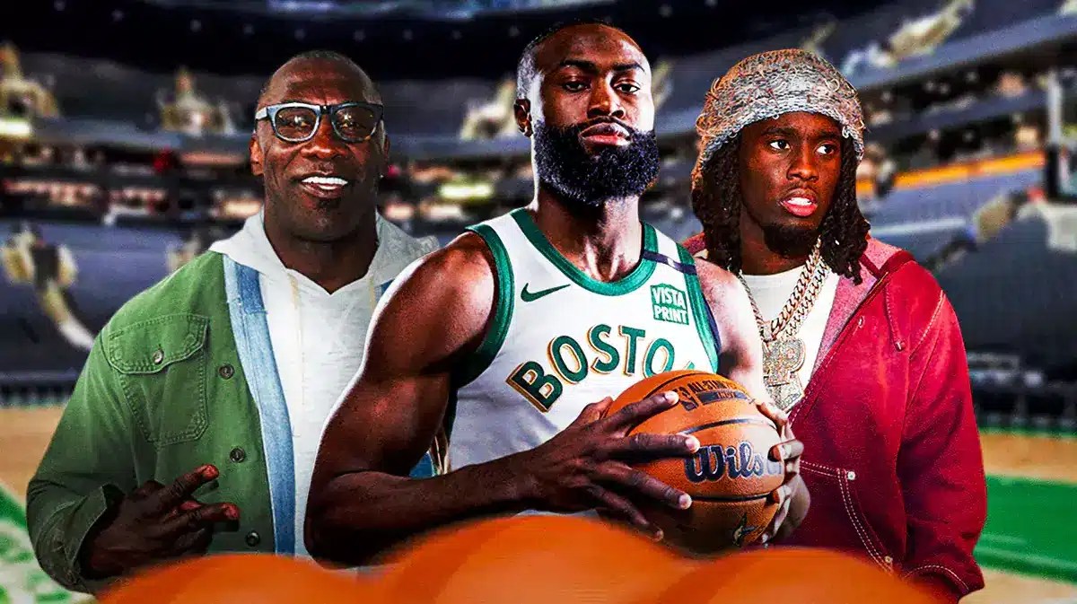 Shannon Sharpe, the Boston Celtic's Jaylen Brown, and Kai Cenat
