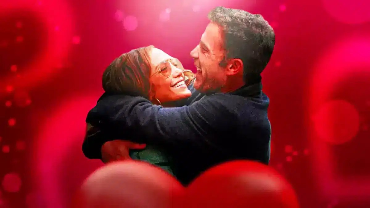 Romantic picture of Jennifer Lopez and Ben Affleck