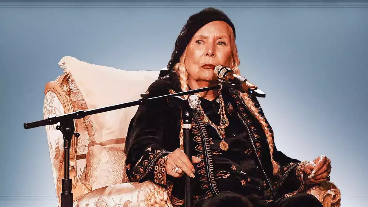 Joni Mitchell at the Grammys.