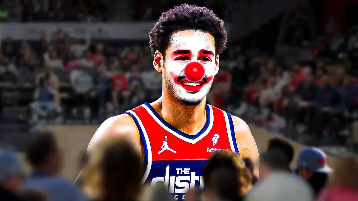 Wizards Jordan Poole as a clown