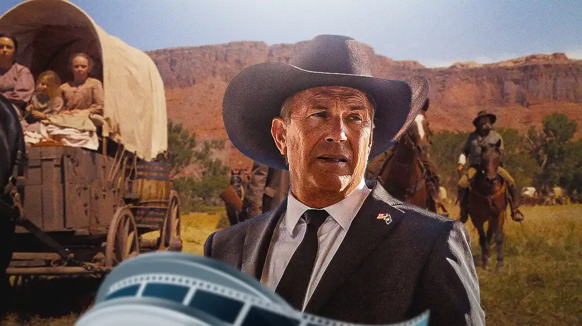 Kevin Costner and scene from Horizon.