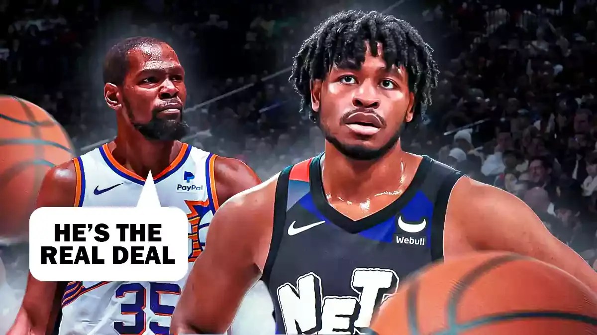 Kevin Durant saying “He’s the real deal” to Cam Thomas