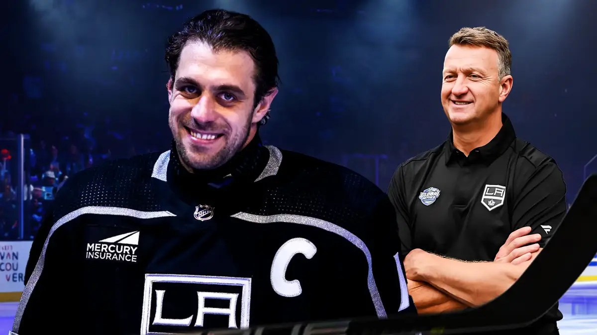 Kings general manager Rob Blake after firing head coach Todd McLellan.