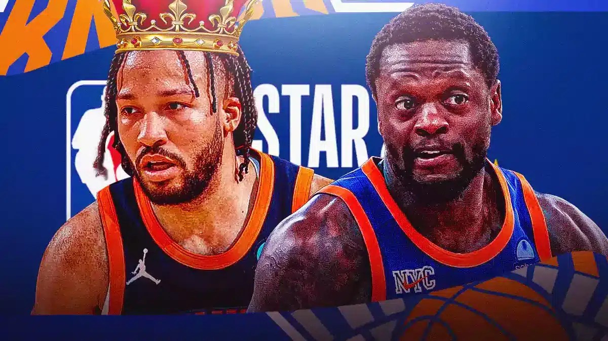 Knicks Julius Randle and Jalen Brunson, Josh Hart and Donte DiVincenzo teammate