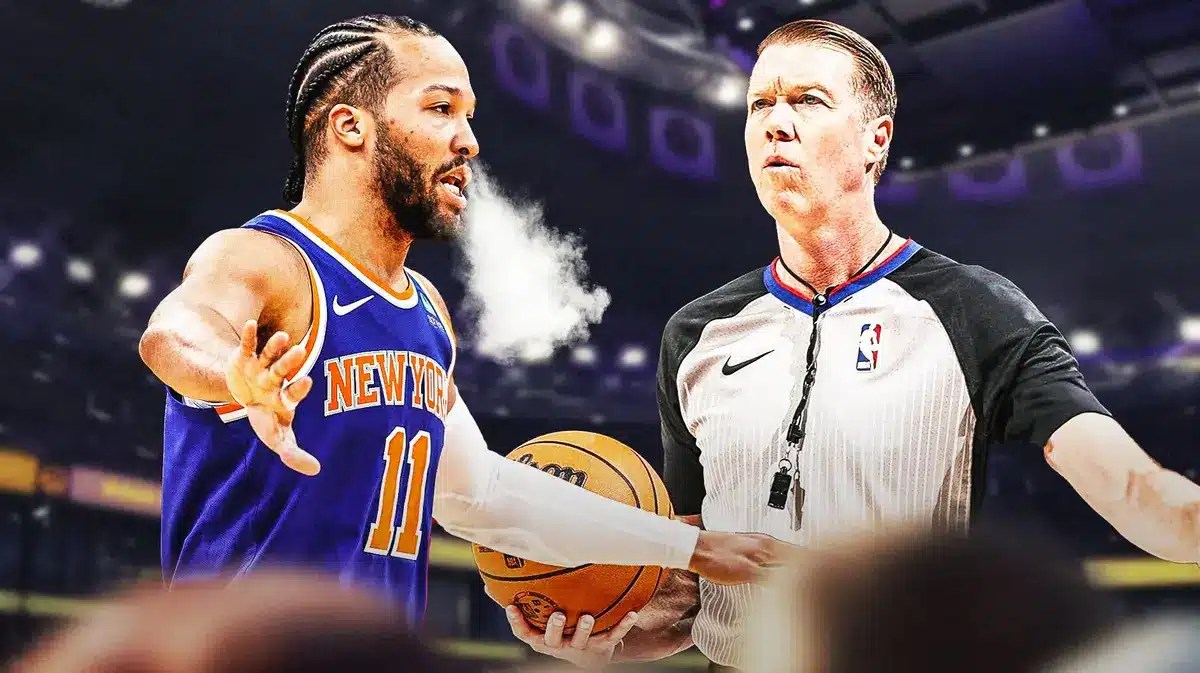 Knicks Jalen Brunson after NBA referee Ed Malloy admits that Aaron Holiday Rockets did not commit a foul