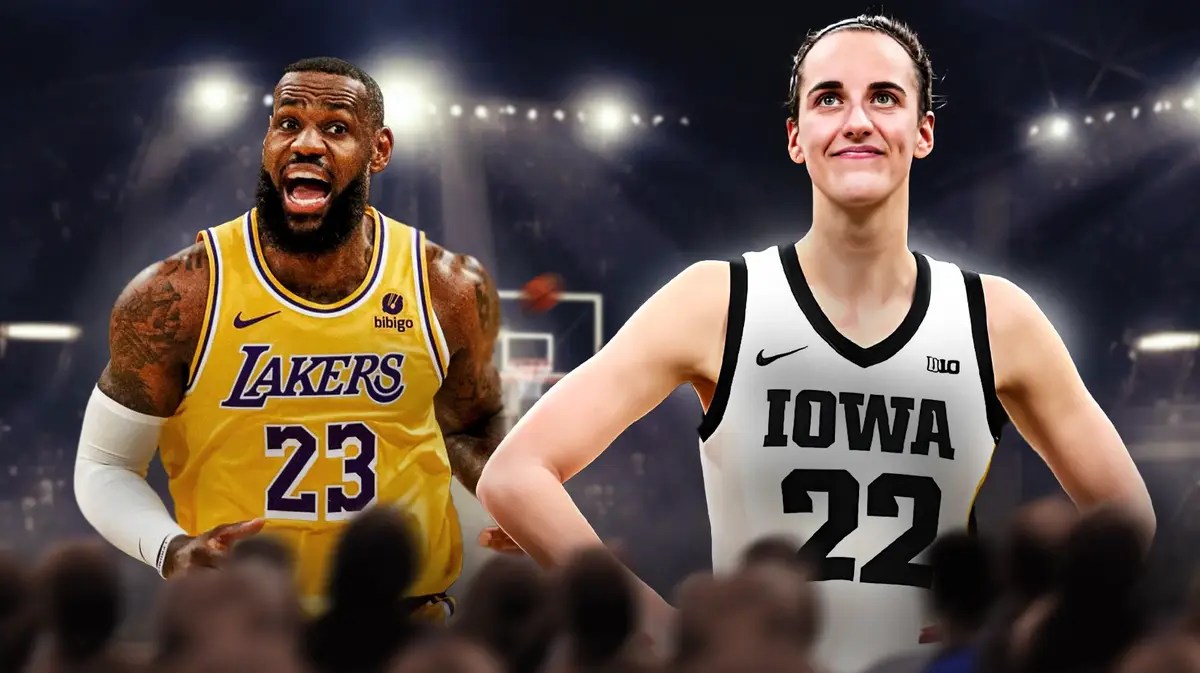 LeBron James, Caitlin Clark, Iowa basketball, Lakers, LeBron Lakers