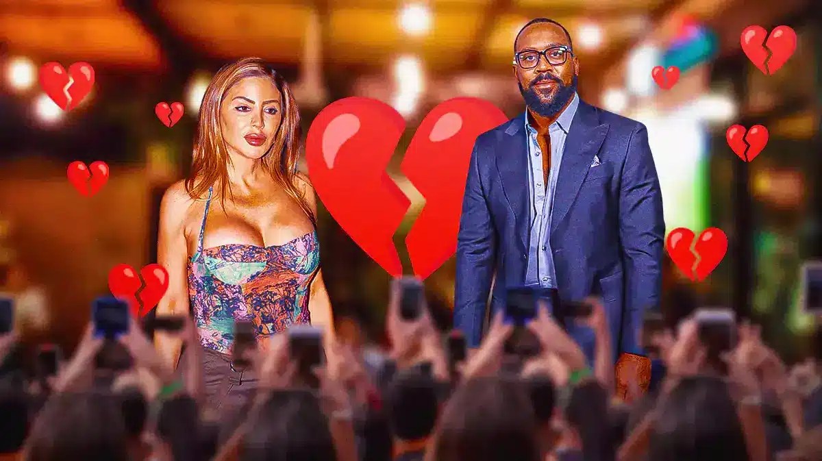 Larsa Pippen and Marcus Jordan with a heartbreak emoji