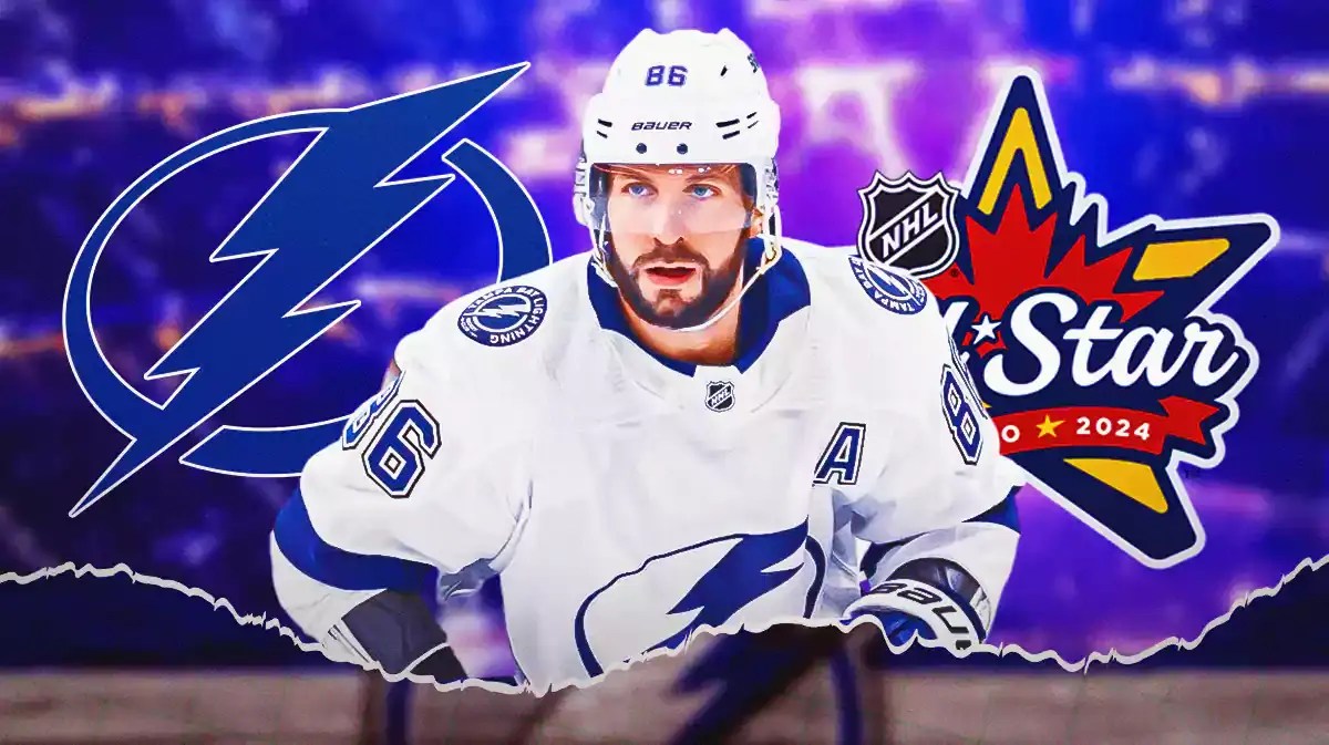 Lightning star Nikita Kucherov representing Team Hughes at the NHL All-Star Game.