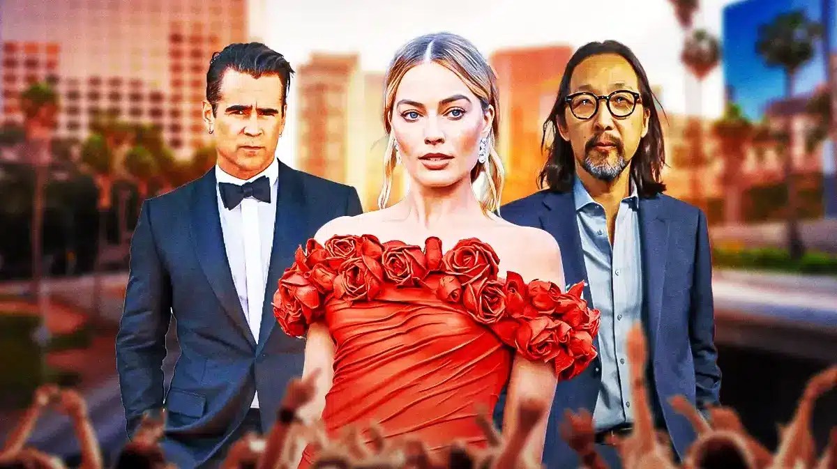 Colin Ferrell, Margot Robbie and Kogonada.