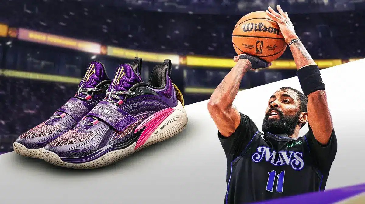 KAI 1, Kyrie Irving in Dallas Mavericks jersey shooting basketball