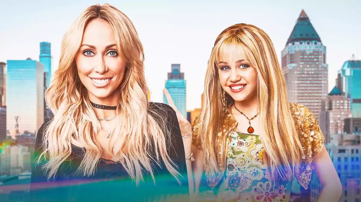 Miley Cyrus and her mom Tish Cyrus.