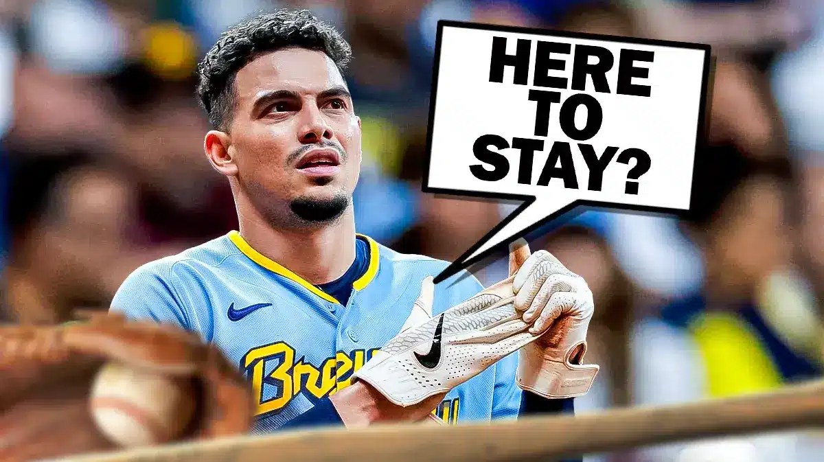 Willy Adames. Text across screen that says “Here to stay?”