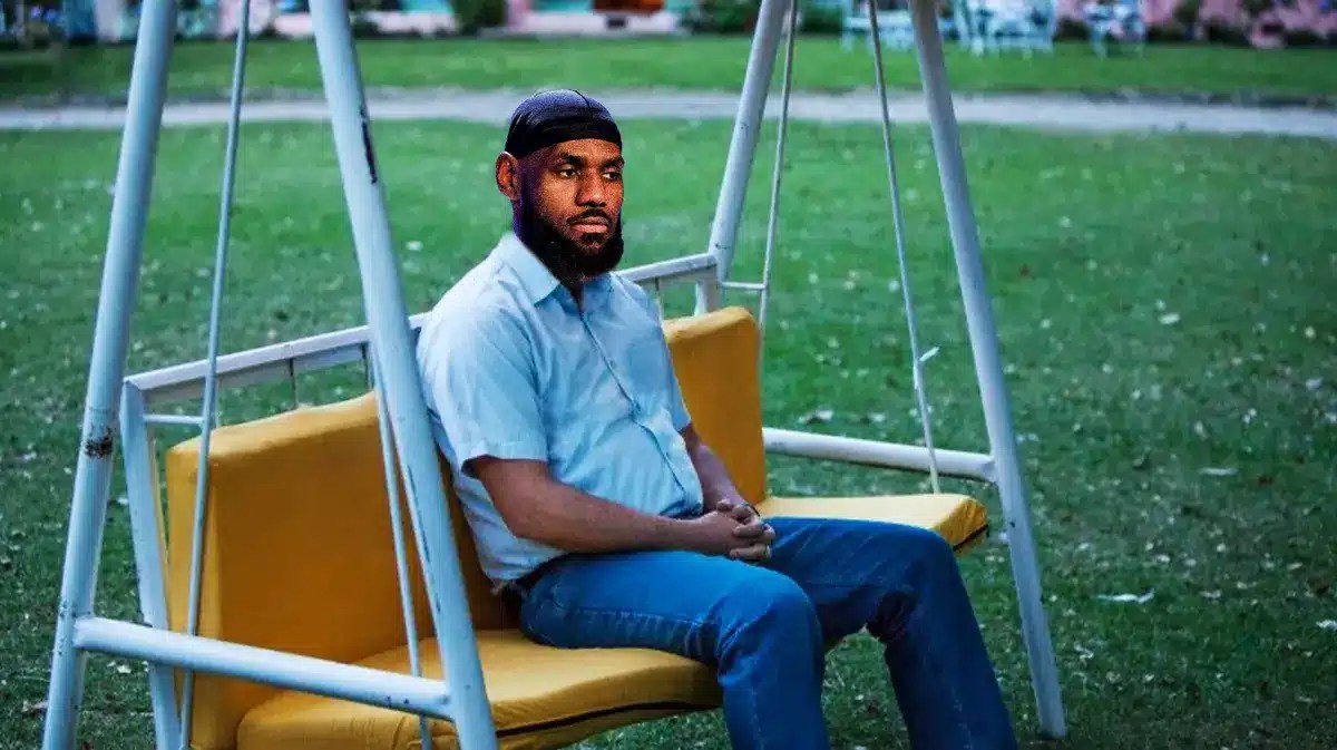 LeBron James (Lakers) as the sad Pablo Escobar meme
