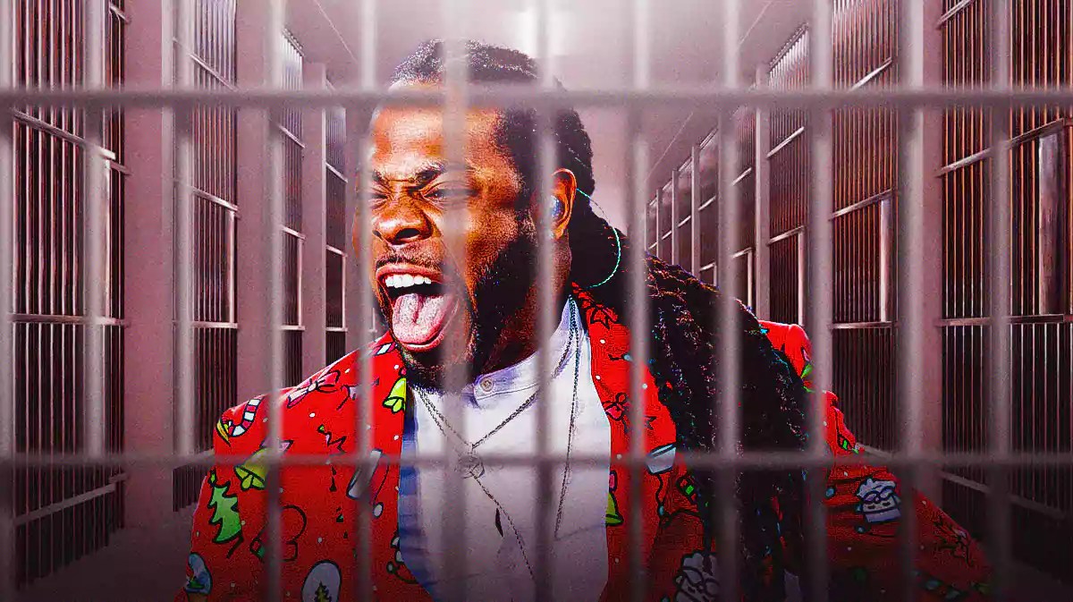 Richard Sherman behind bars.