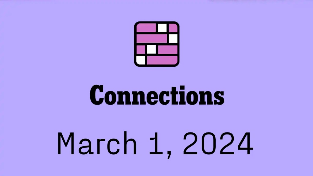nyt connections hints answers today march 1 2024