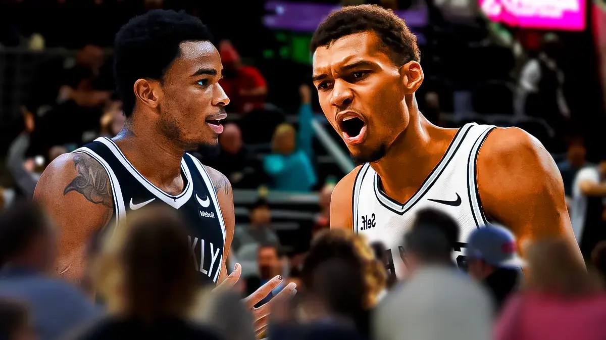 Nic Claxton and the Nets dominated in the first half vs. Wemby and the Spurs.