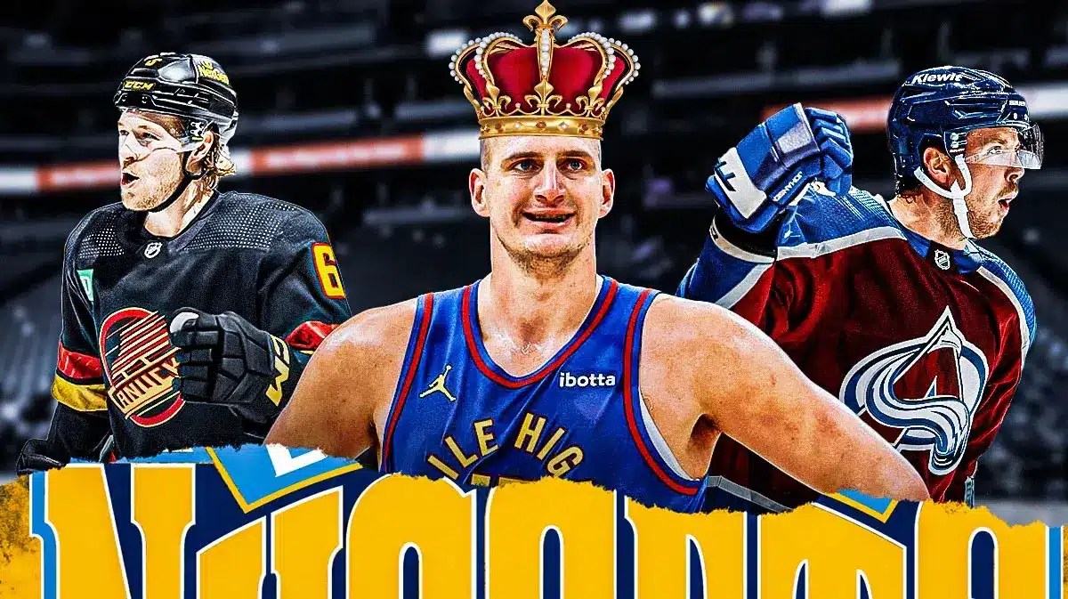 Nuggets Nikola Jokic with Avalanche Ryan Johansen amid win over Canucks