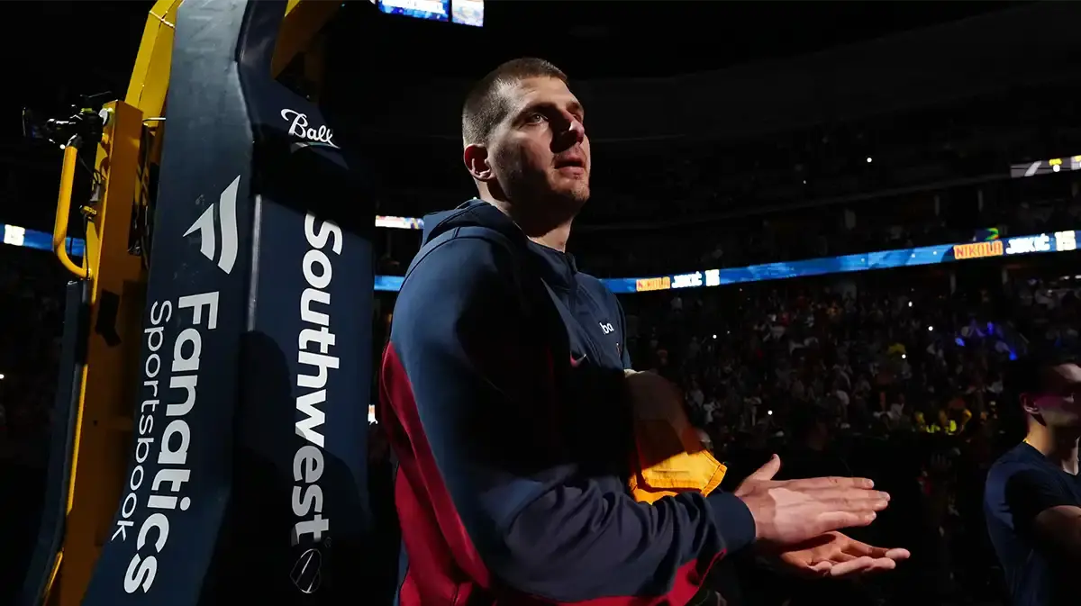 Denver Nuggets center Nikola Jokic (15) before the game against the Washington Wizards at Ball Arena
