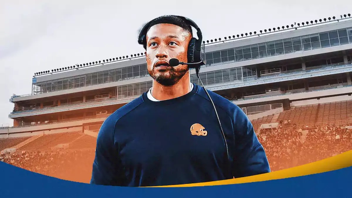 Notre Dame football coach Marcus Freeman