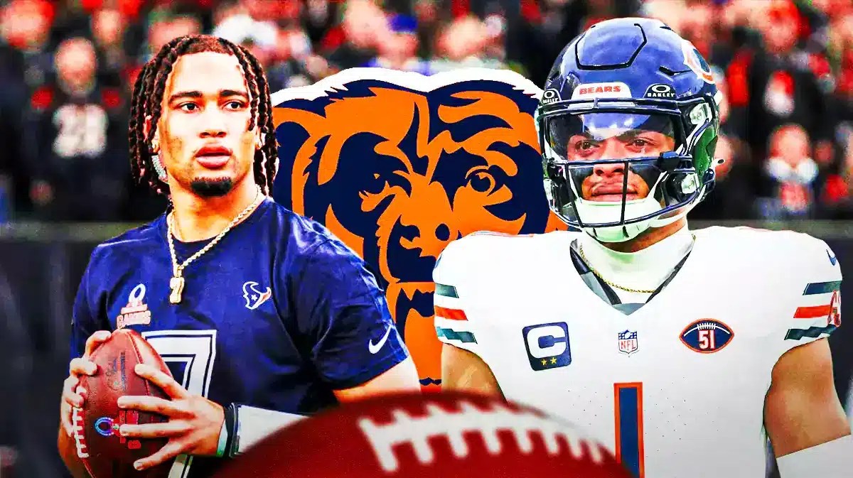 Former Ohio State football QBs CJ Stroud and Justin Fields, Bears