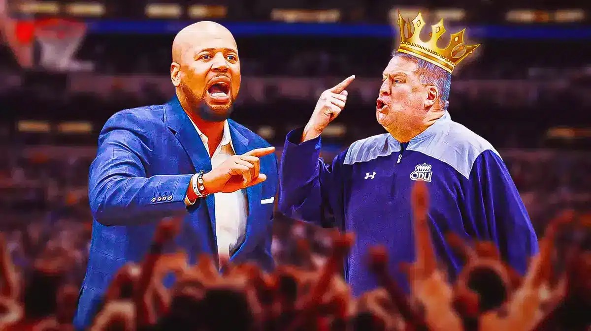 Old Dominion and Maryland coach Mike Jones with Monarchs Jeff Jones