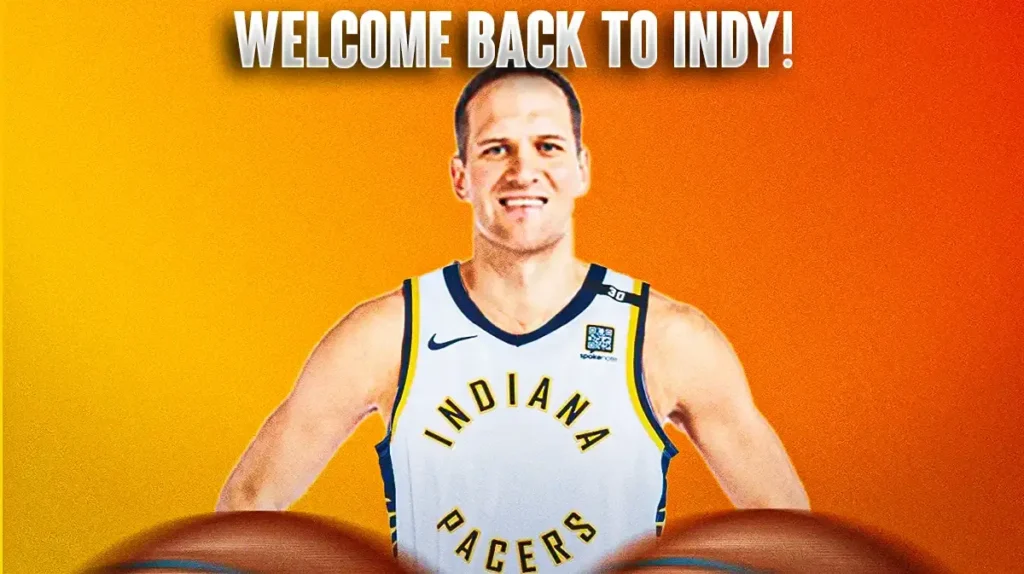 Bojan Bogdanovic back in an Indiana Pacers uniform
