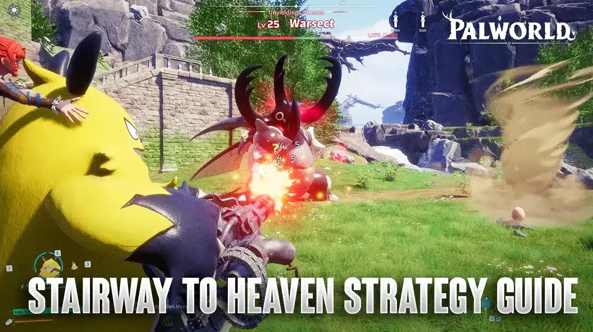 Palword Players Finds Easiest Way To Beat Bosses - Stairway To Heaven